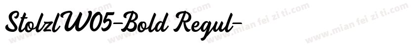 StolzlW05-Bold Regul字体转换